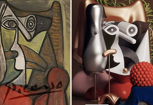 Este Artista Recreó Pinturas Picasso como Modernas Visuales en 3D